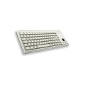 Cherry Slim Line Compact-Keyboard G84-4400 - Tastatur - Laser - 84 Tasten QWERTZ - Grau