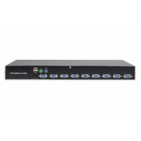 DIGITUS DS-23200-2 - 8-Port Combo-KVM-Switch, 1 Benutzer, 8 PCs, Modul-Slot für IP-Modul