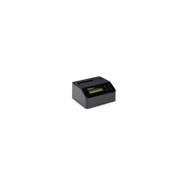 StarTech.com 1-Bay Festplatten Löscher - Selbständiges HDD/SSD Löschgerät - 4Kn - USB 3.0 auf SATA III (6 Gbit/s) - 9 Löschmodi - LCD Bildschirm - DB9 Druckeranschluss - TAA konform - HDD/SSD-Duplikator - 1 Kopien - USB 3.2 Gen 1 (3.1 Gen 1) - Schwarz - K