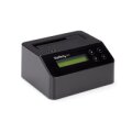 StarTech.com 1-Bay Festplatten Löscher - Selbständiges HDD/SSD Löschgerät - 4Kn - USB 3.0 auf SATA III (6 Gbit/s) - 9 Löschmodi - LCD Bildschirm - DB9 Druckeranschluss - TAA konform - HDD/SSD-Duplikator - 1 Kopien - USB 3.2 Gen 1 (3.1 Gen 1) - Schwarz - K
