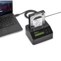 StarTech.com 1-Bay Festplatten Löscher - Selbständiges HDD/SSD Löschgerät - 4Kn - USB 3.0 auf SATA III (6 Gbit/s) - 9 Löschmodi - LCD Bildschirm - DB9 Druckeranschluss - TAA konform - HDD/SSD-Duplikator - 1 Kopien - USB 3.2 Gen 1 (3.1 Gen 1) - Schwarz - K