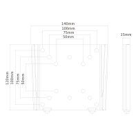 Neomounts FPMA-W25BLACK Monitor-/TV-Wandhalterung...