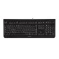 Cherry KC 1000 - Tastatur - Laser - 105 Tasten QWERTZ - Schwarz
