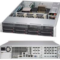 Supermicro SuperChassis 825TQC-600WB - Rack - Server - Schwarz - EATX - 2U - HDD - Netzwerk - Leistung - Stromausfall - System