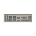 Supermicro MCP-260-00093-0N - I / O-Blende - Silber - 1 Stück(e)