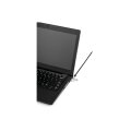 Kensington Slim N17 2.0 Laptopschloss für Wedge-Shaped Security Slots - 1,83 m - Kensington - Schlüssel - Karbonstahl - Schwarz - Silber