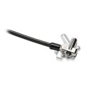 Kensington Slim N17 2.0 Laptopschloss für Wedge-Shaped Security Slots - 1,83 m - Kensington - Schlüssel - Karbonstahl - Schwarz - Silber