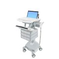 Ergotron StyleView - Multimedia-Wagen - Aluminium - Grau - Weiß - Aluminium - Kunststoff - Zink Stahl - Laptop - 9,1 kg - 43,9 cm (17.3")
