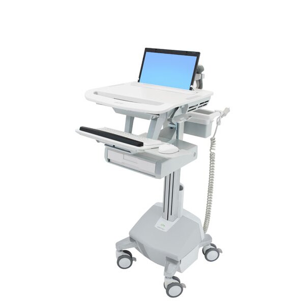 Ergotron StyleView - Multimedia-Wagen - Aluminium - Grau - Weiß - Aluminium - Kunststoff - Zink Stahl - Laptop - 9,1 kg - 43,9 cm (17.3")
