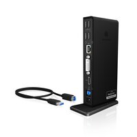 ICY BOX IB-DK2241AC - Kabelgebunden - USB 3.2 Gen 1 (3.1...