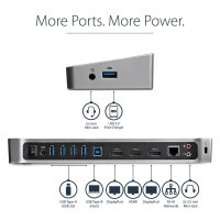 StarTech.com Triple-Video Laptop Dockingstation - USB 3.0 - Docking Station