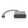 DIGITUS DA-70852 - USB Type-C zu HDMI Adapter, 4K/30Hz schwarz