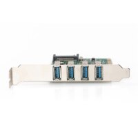 DIGITUS DS-30221-1 - USB 3.0, 4 Port, PCI Express Add-On card 4 Ports A/F Extern, VL805 chipset