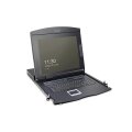 DIGITUS DS-72210-2US - Modulare Konsole mit 17" TFT (43,2cm), 8-Port KVM & Touchpad, US Tastatur, RAL 9005 sw