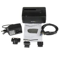 StarTech.com USB 3.0 auf SATA Festplatten Dockingstation - USB 3.0 (5 Gbit/s) Festplatten Dock - Externe 2.5/3.5" SATA I/II/III HDD/SSD Dockingstation - Top-Loading Festplattenschacht - HDD - SSD - SATA - Serial ATA II - Serial ATA III - 2.5,3.5" - 4 TB -
