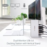 StarTech.com Dual Monitor Dockingstation mit USB 3.0 auf...