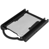 StarTech.com 2,5" HDD / SDD Montagebügel für 3,5" Laufwerkschacht - Werkzeuglose Installation - 2,5 Zoll SSD HDD Adapter Bügel - 8,89 cm (3.5") - Carrier Panel - Schwarz - 2.5" - IDE/ATA - SATA - Serial ATA II - Serial ATA III - Serial Attached SCSI (SAS)