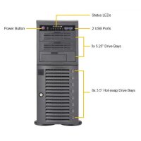 Supermicro SuperWorkstation 7049A-T - Intel® C621 - LGA 3647 (Socket P) - 10,4 GT/s - Intel® Xeon® - DDR4-SDRAM - 2 TB