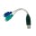 DIGITUS DA-70118 - USB zu PS/2 Adapter, 2 X Mini-Din 6/F, USB A/M