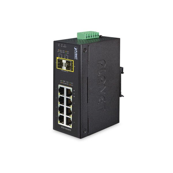 Indus. Switch, 8x10/100/1000T