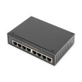 DIGITUS DN-651108 - Industrial Gigabit Ethernet Switch 8-port, DIN rail, erweiterter Temperaturbereich