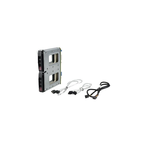 Supermicro MCP-220-84610-0N - 2x 2,5" - Speicherlaufwerkbehälter - Schwarz - 2.5" - SATA - Serial ATA II - Serial ATA III - Serial Attached SCSI (SAS) - 25 mm