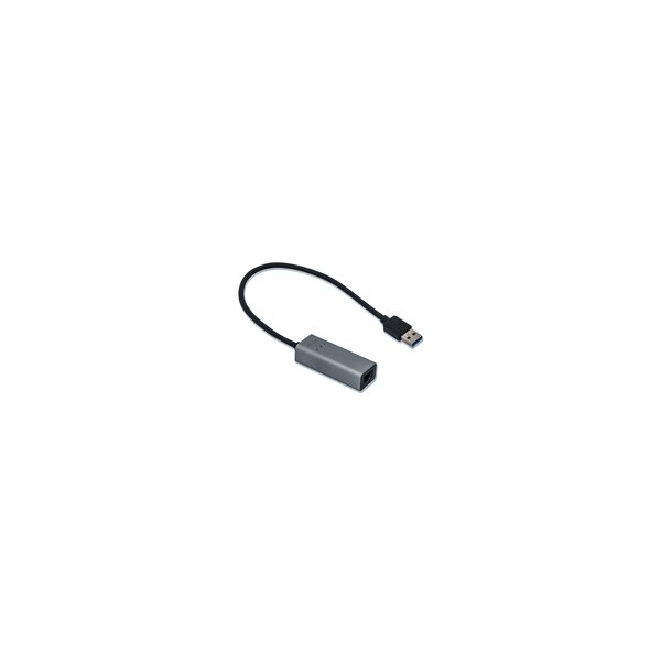 i-tec Metal USB 3.0 Gigabit Ethernet Adapter - Kabelgebunden - USB - Ethernet - 1000 Mbit/s - Schwarz - Grau