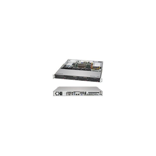 Supermicro SuperChassis 813MFTQC-350CB2 - Rack - Server - Schwarz - 1U - HDD - Netzwerk - Leistung - System - BSMI - CCC - CE/EMC - FCC B - TUV/CB