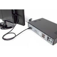 DIGITUS DK-330123-050-S - HDMI Premium High Speed Anschlusskabel, Typ A St/St, 5.0m, m/Ethernet, Ultra HD 60p, gold, sw