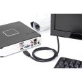 DIGITUS DK-330123-050-S - HDMI Premium High Speed Anschlusskabel, Typ A St/St, 5.0m, m/Ethernet, Ultra HD 60p, gold, sw