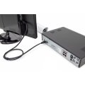DIGITUS DK-330123-050-S - HDMI Premium High Speed Anschlusskabel, Typ A St/St, 5.0m, m/Ethernet, Ultra HD 60p, gold, sw