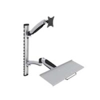 DIGITUS Arbeitsplatz (Monitor, Tastatur, Maus) Wandmontage