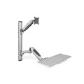 DIGITUS Arbeitsplatz (Monitor, Tastatur, Maus) Wandmontage