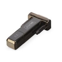 DIGITUS DA-70156 - USB 2.0 zu seriell Konverter, DSUB 9M inkl. USB A Kabel 80cm, FTDI Chipsatz