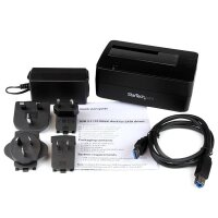StarTech.com USB 3.1 Gen 2 (10Gbps) 1-Bay Dock for 2.5"/3.5" SATA SSD/HDD - Speicher-Controller mit Datenanzeige, Netzanzeige - 6.4 cm, 8.9 cm (2.5", 3.5")