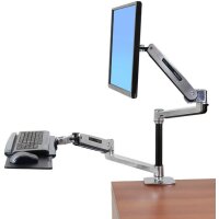 Ergotron LX Series LX HD Sit-Stand - 13,6 kg - 116,8 cm (46") - Höhenverstellung - Aluminium