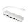 DIGITUS DA-70242-1 - 4-Port USB-C HUB + PD 4x USB 3.0, 1x PD Charging, Silber
