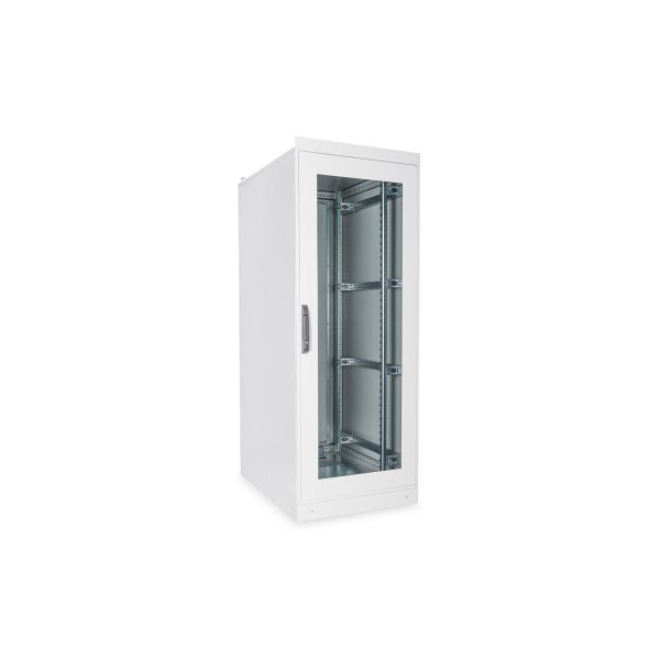 DIGITUS DN-19-42U-I-8-12-1 - 42HE Netzwerkschrank, Indoor IP55 2100x800x1200, inkl. Sockel, grau (RAL 7035)
