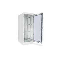 DIGITUS DN-19-42U-I-8-12-1 - 42HE Netzwerkschrank, Indoor IP55 2100x800x1200, inkl. Sockel, grau (RAL 7035)