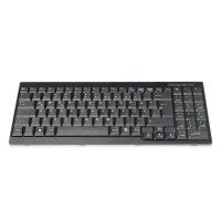 DIGITUS DS-72000GE - Tastatur für TFT-Konsolen schwarz, Kabel, deutsche Ausführung