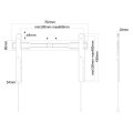 Neomounts LED-W600BLACK TV-Wandhalterung 37-75" - ultraflach - 94 cm (37") - 190,5 cm (75") - 200 x 200 mm - 600 x 400 mm - Stahl - Schwarz