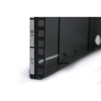 DIGITUS DN-19-PB-2U-SW - 2HE Wandmontage Patch-Halter,106x505x250 mm tiefenverstellbar, stapelbar, schwarz (RAL 9005)