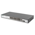 DIGITUS DN-95343 - Fast Ethernet PoE Switch 24-port PoE + 2 Combo, 370W PoE Budget