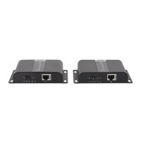 DIGITUS DS-55124 - 4K HDMI Extender Set via IP/CAT 5, 6 (120 m) komplett PoE powered, UHD 4K/30Hz