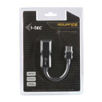 i-tec Advance USB 2.0 Fast Ethernet Adapter - Verkabelt - USB - Ethernet - 100 Mbit/s - Schwarz