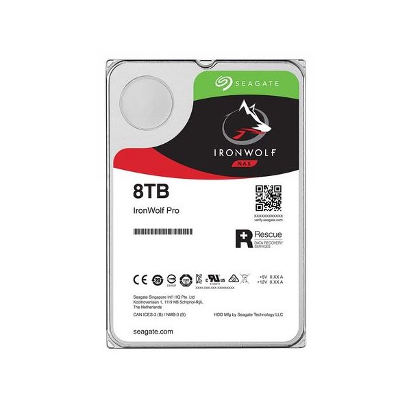 Seagate IronWolf ST8000VN004 - 8 TB - 7200 RPM - 256 MB - 3.5" - Serial ATA III