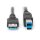 DIGITUS AK-300115-018-S - USB 3.0 Anschlusskabel, Typ A - B St/St, 1.8m, USB 3.0 konform, sw