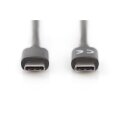 DIGITUS AK-300138-030-S - USB Type-C Anschlusskabel, Type-C - C M/M, 3.0m, 3A, 480MB, Version 2.0, bl