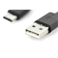 DIGITUS AK-300154-018-S - USB Type-C Anschlusskabel, Typ C auf A St/St, 1.8m, 3A, 480MB, 2.0 Version, sw