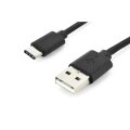 DIGITUS AK-300154-018-S - USB Type-C Anschlusskabel, Typ C auf A St/St, 1.8m, 3A, 480MB, 2.0 Version, sw